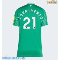 Camisa de time de futebol Newcastle United Tino Livramento #21 Replicas 2º Equipamento Feminina 2025-26 Manga Curta